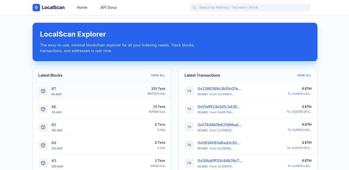 LocalScan Dashboard